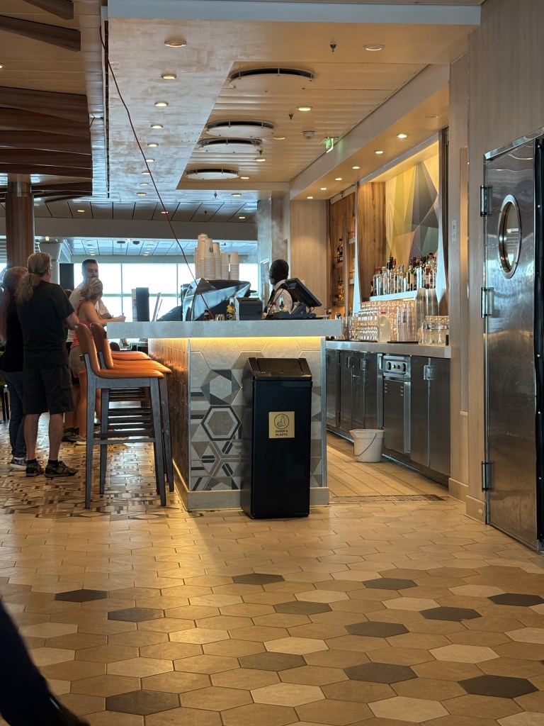 One of the bars on the Royal Caribbean cruise ship