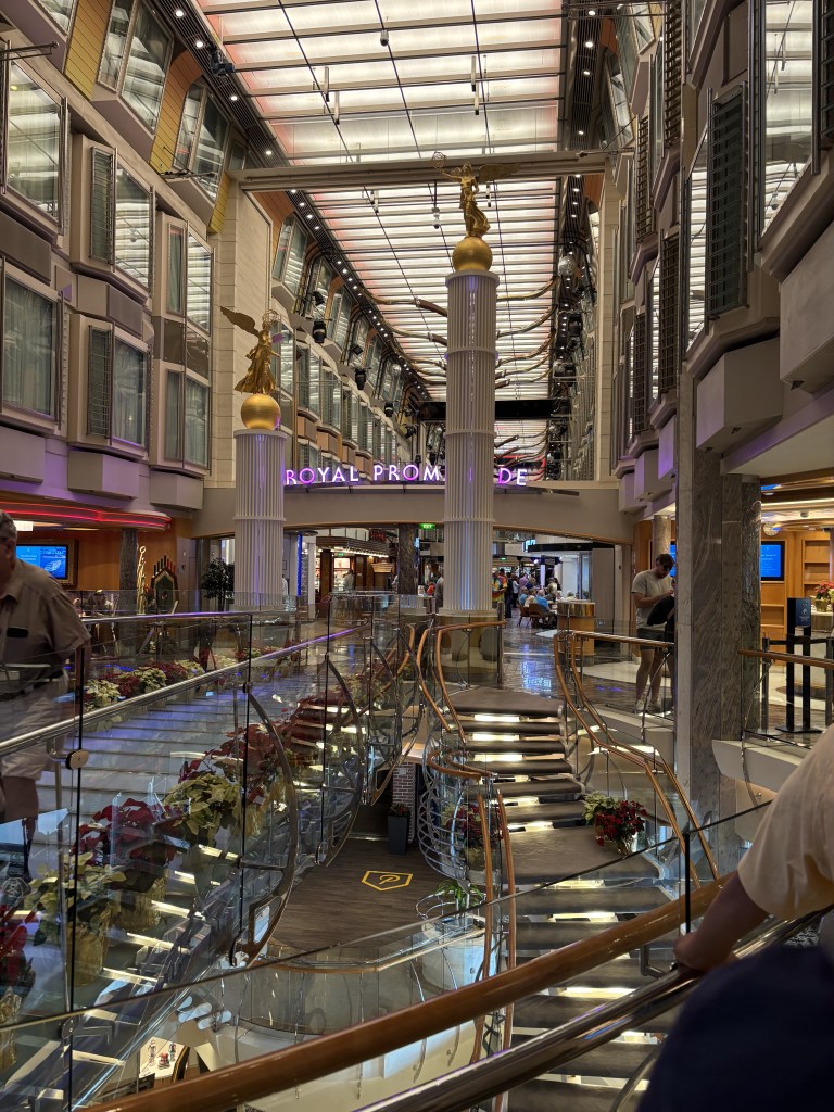 view of the royal caribbean ship