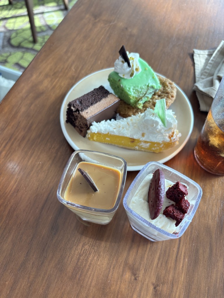 Dessert sample on the Royal Caribbean Cruise - Freedom of the Seas (at Wyndjammer)