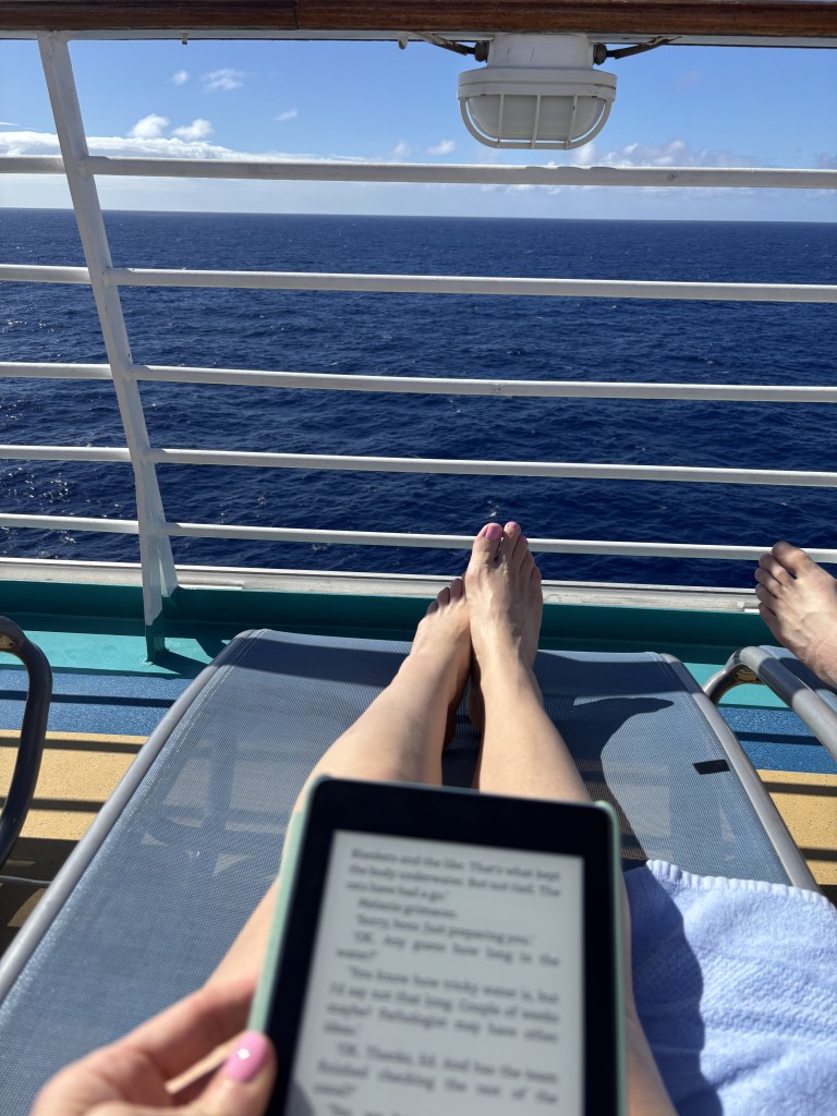 reading on the Royal Caribbean cruise freedom of the seas